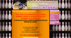 Desktop Screenshot of bowlingespaceloisirs.com